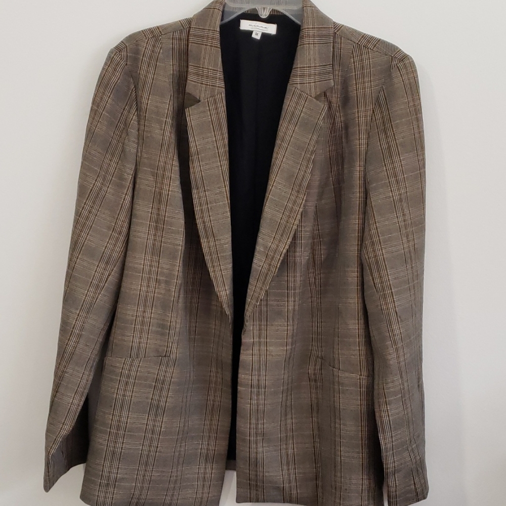 MINNA PLAID BLAZER